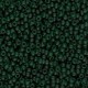 Miyuki rocailles kralen 11/0 - Matted transparent dark emerald 11-156F